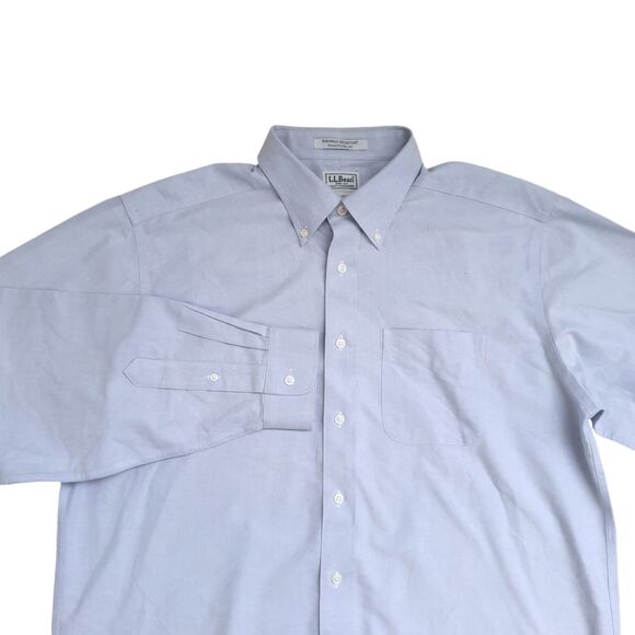 L.L. Bean Other - LL Bean Wrinkle Resistant Tradtional Fit Shirt Mens 16.5 32 Long Sleeve Oxford